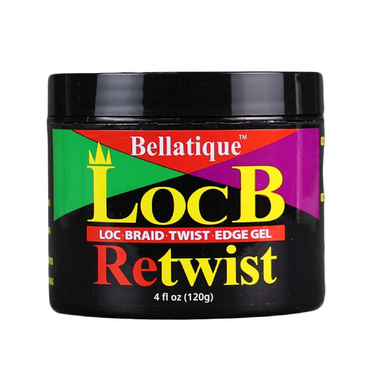 Bellatique LocB Retwist Gel – Loc, Braid, Twist & Edge Gel – 4 oz - ANNS BEAUTY SUPPLY